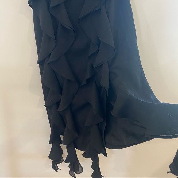 C/Meo Collective Black Cascade Ruffle Off the Shoulder Dress - Picture 7 of 10